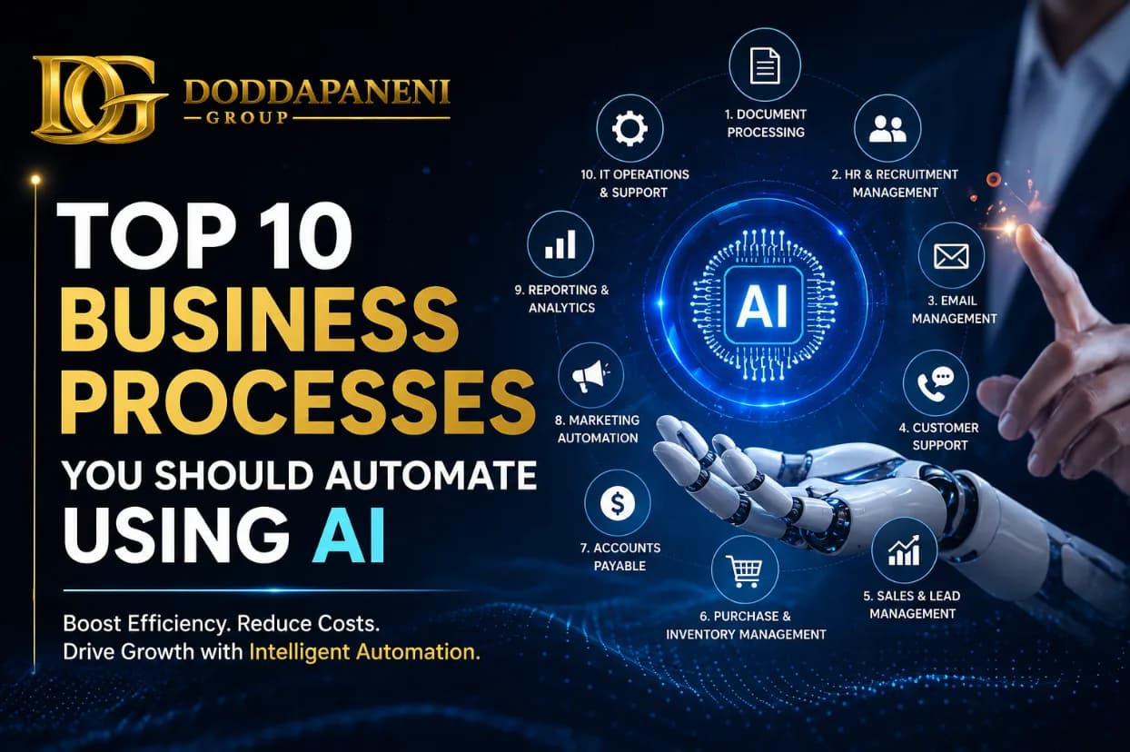 Top 10 Business Processes You Should Automate Using AI