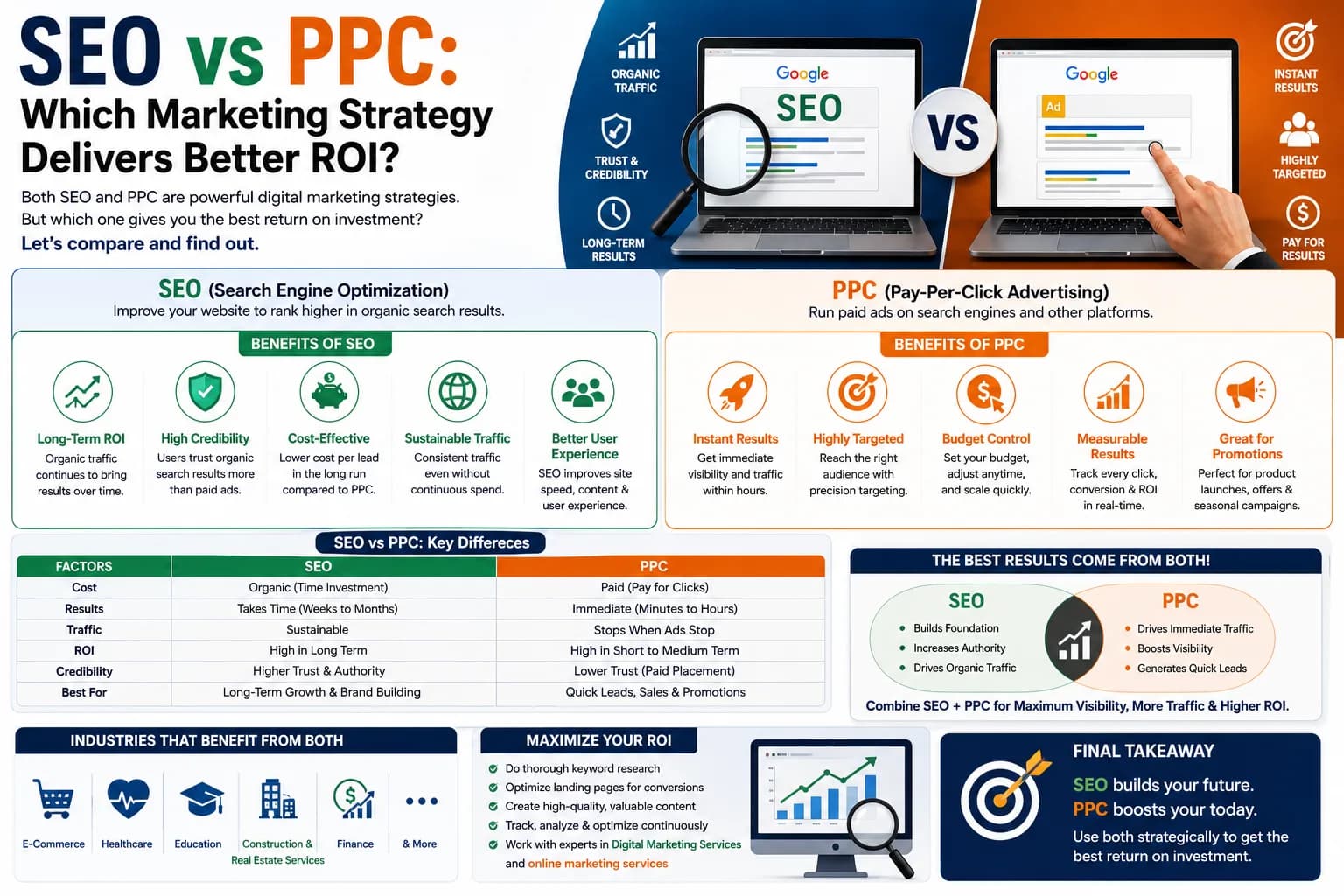 SEO vs PPC: Which Marketing Strategy Delivers Better ROI?