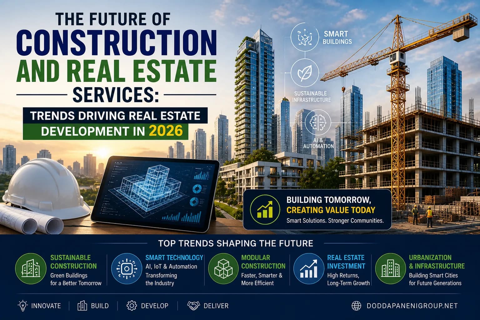 The Future of Construction and Real Estate Services: Trends Driving Real Estate Development in 2026
