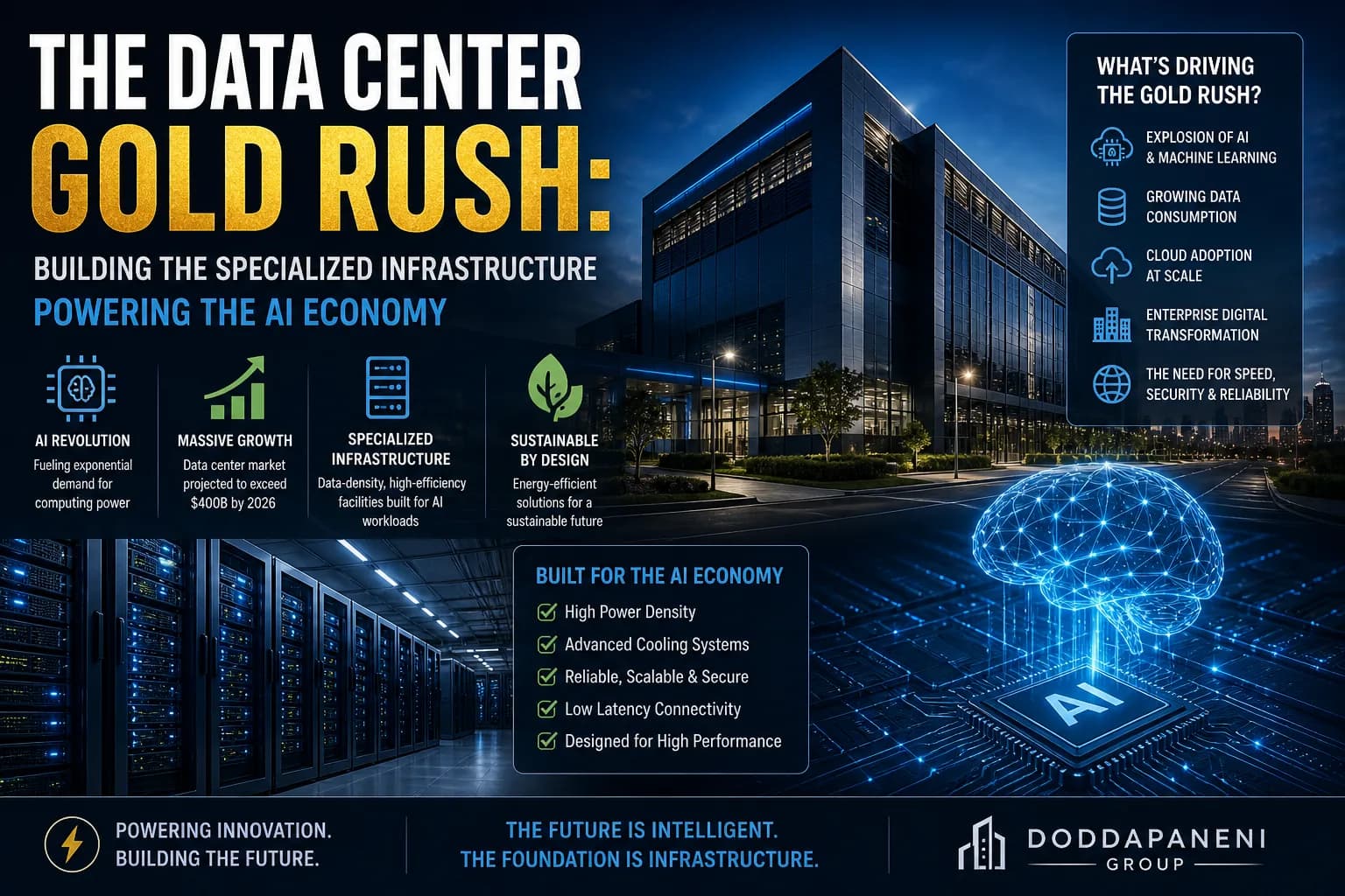 The Data Center Gold Rush: Building the Specialized Infrastructure Powering the AI Economy